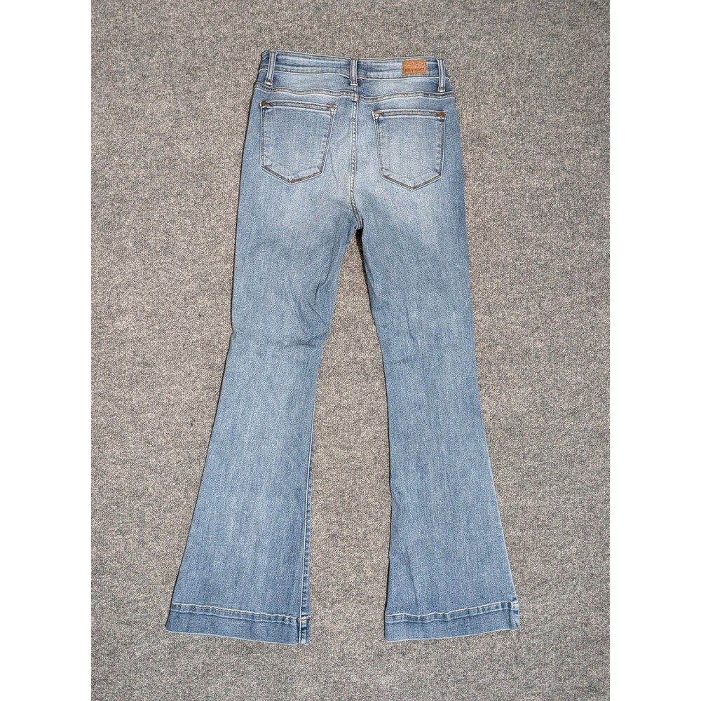 Judy Blue Trouser Flare Jeans Womens 7/28 Denim - Picture 2 of 9